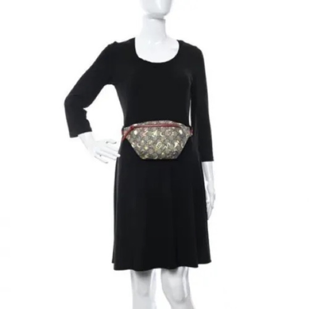 Gucci Gg Supreme Monogram Childrens Space Print Coated Canvas Shoulder Belt bag - Picture 2 of 8